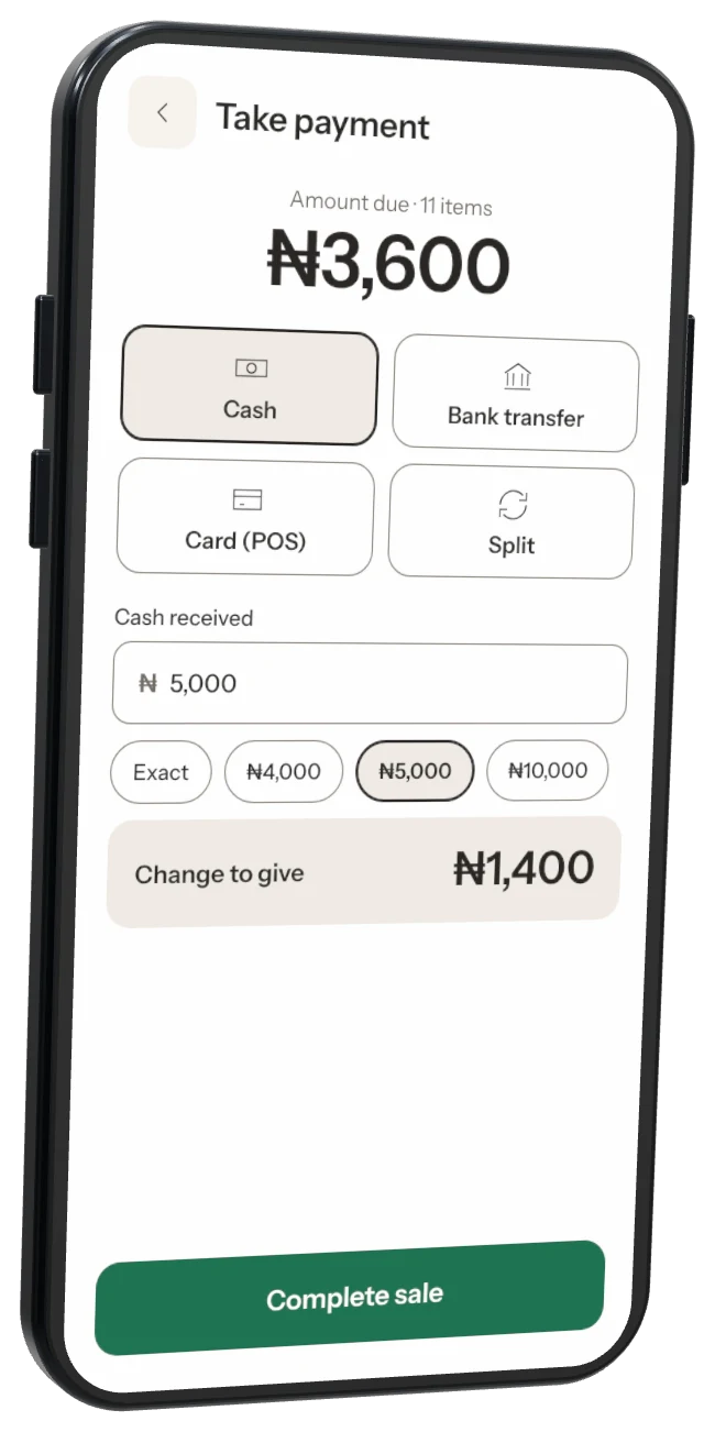 Take payment