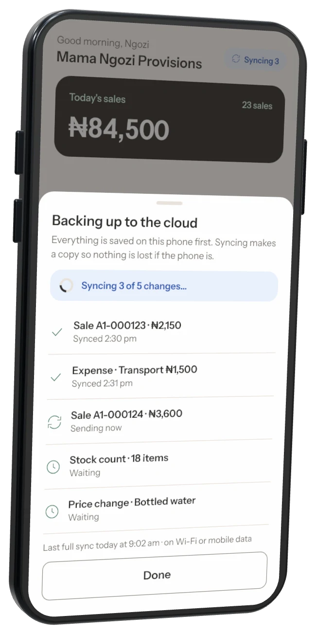Sync details