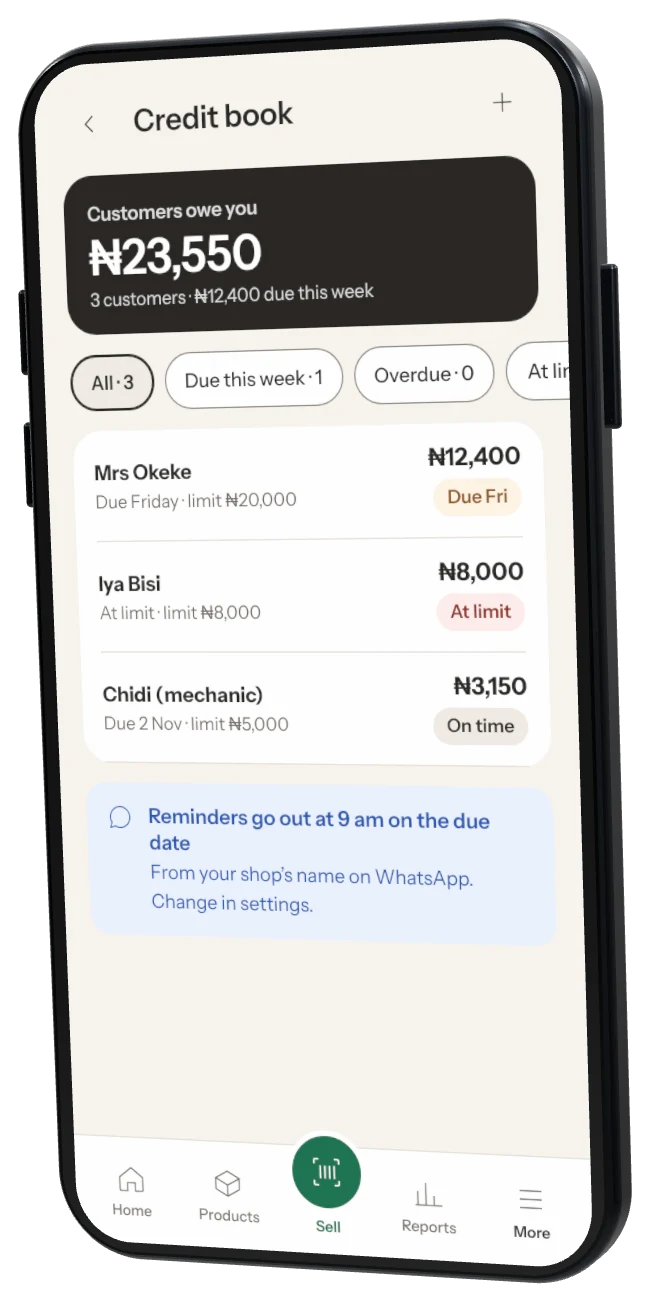 Credit book